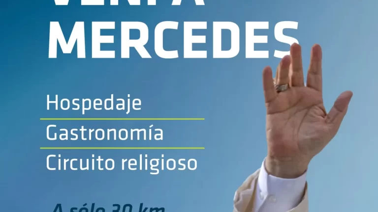 Mercedes se alista para la histórica visita del Papa a la región